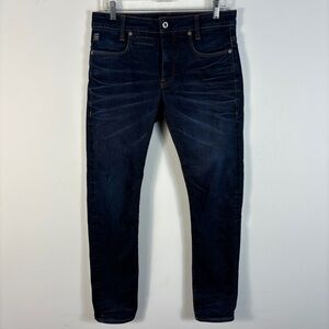G-Star Men's Dark Blue Slim Button Fly Jeans 30
